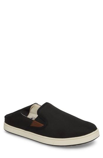 Men's Olukai Kahu Collapsible Slip-on Sneaker M - Black