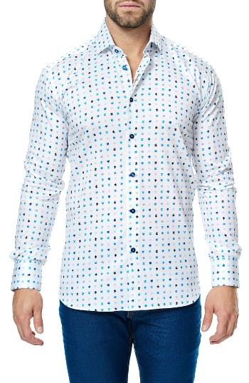 Men's Maceoo Luxor Puzzle Print Sport Shirt