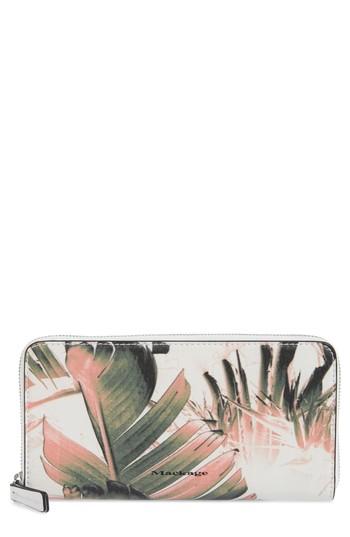 Women's Mackage Duke Zip Around Leather Wallet - Pink
