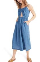 Women's Madewell Indigo Cutout Camisole Dress