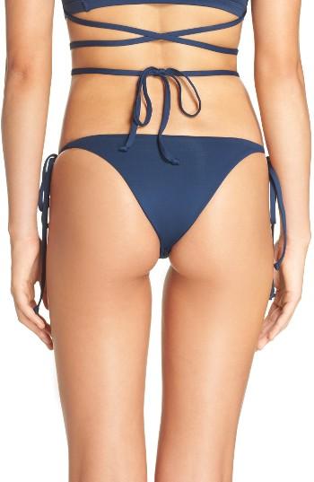 Women's Frankies Bikinis Marley Side Tie Bottoms - Blue