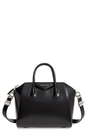 Givenchy Small Antigona Box Leather Satchel - Black