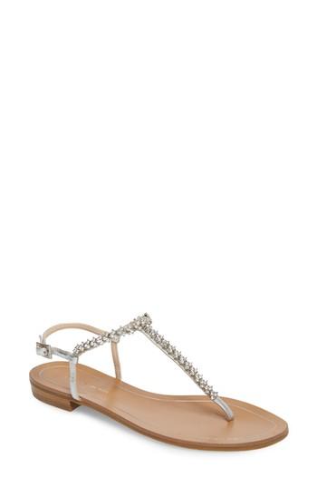 Women's Pelle Moda Baxley 4 Sandal .5 M - Metallic