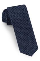 Men's Ted Baker London Solid Silk & Linen Tie, Size - Blue