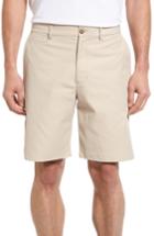 Men's Nordstrom Men's Shop Flat Front Performance Shorts - Beige