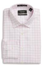 Men's Nordstrom Men's Shop Smartcare(tm) Traditional Fit Check Dress Shirt 32 - Pink