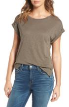 Women's Splendid Roll Cuff Tee - Green