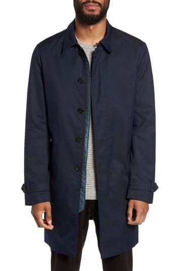 Men's Ted Baker London Endurance Rain Coat R - Blue
