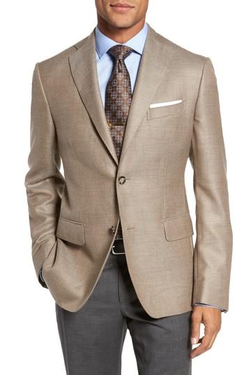 Men's Monte Rosso Classic Fit Cashmere Blazer L - Beige