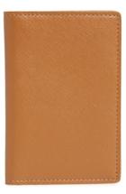 Men's Common Projects Saffiano Leather Folio Wallet - Brown