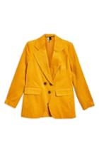 Women's Topshop Corduroy Blazer Us (fits Like 0) - Yellow