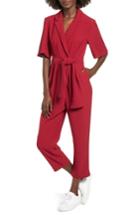 Women's The Fifth Label Chemistry Belted Jumpsuit, Size - Burgundy