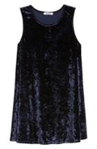 Women's Bb Dakota Crushed Velvet Shift Dress - Black
