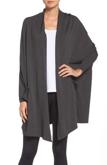 Women's Beyond Yoga Easy Rider Origami Cardigan - Grey