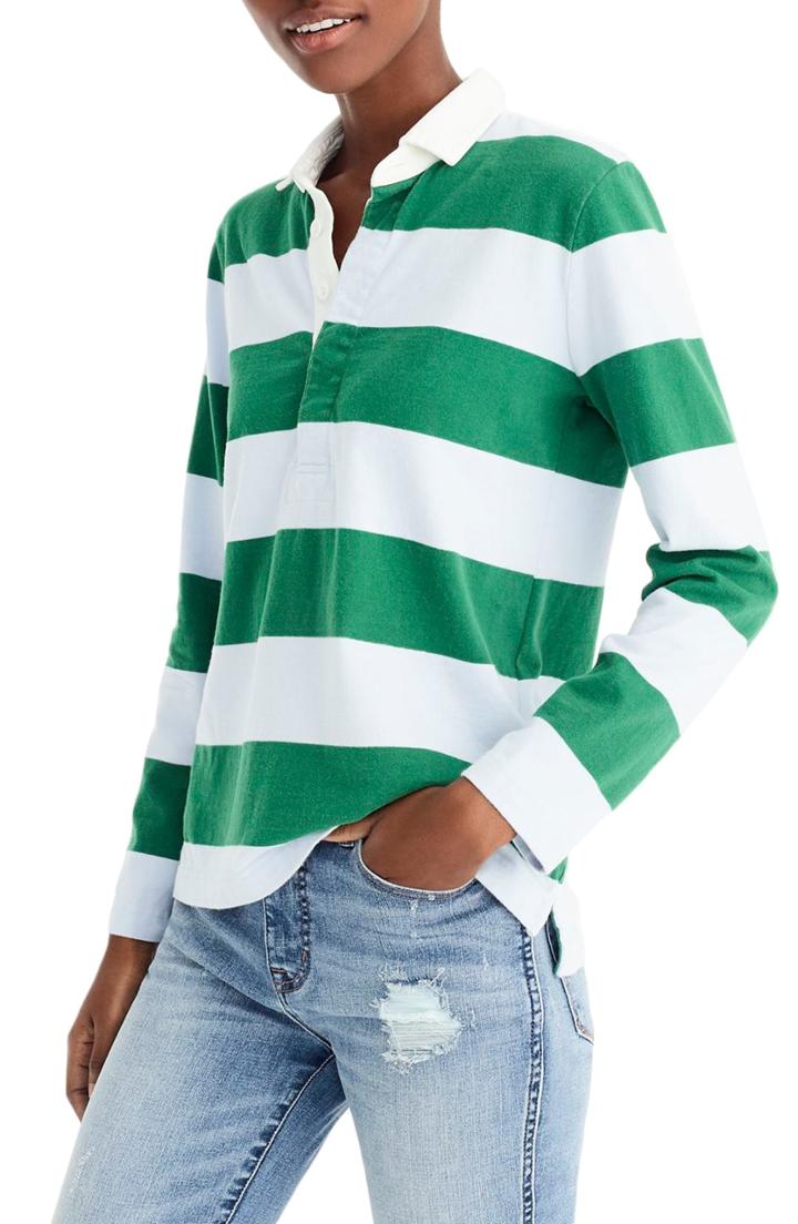 Women's J.crew 1984 Rugby Stripe Shirt