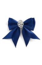 Tasha Crystal Bow Clip, Size - Blue