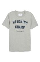 Men's Reigning Champ 'gym Logo' Graphic T-shirt, Size - Grey