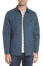 Men's Jeremiah Bixby Quilted Shirt Jacket, Size - Blue