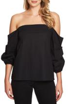 Women's 1.state Off The Shoulder Voluminous Blouse, Size - Black