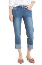 Women's Wit & Wisdom Flex-ellent Cuffed Boyfriend Jeans - Blue