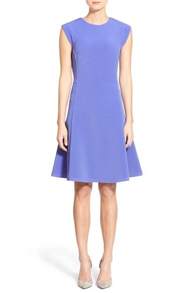 Women's Halogen Ottoman Knit Fit & Flare Dress