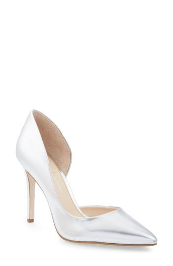 Women's Jessica Simpson Prizma Half-d'orsay Pump M - Metallic