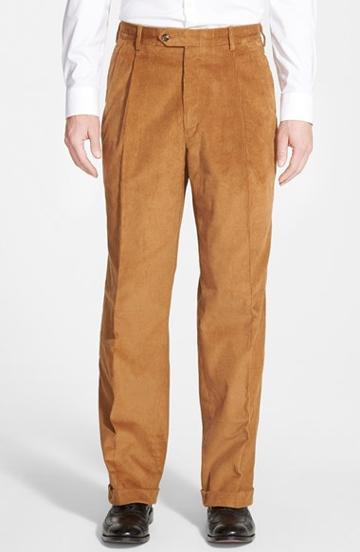 Men's Berle Pleated Corduroy Trousers