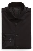 Men's John Varvatos Star Usa Red Label Slim Fit Stretch Solid Dress Shirt R - Black