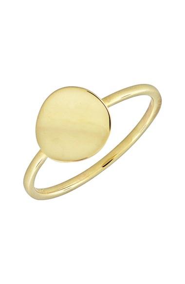 Women's Bony Levy 14k Gold Concave Disc Ring