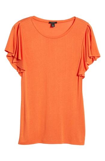 Women's Halogen Slit Sleeve Tee - Orange