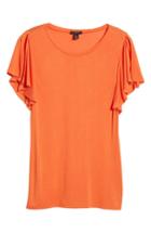 Women's Halogen Slit Sleeve Tee - Orange