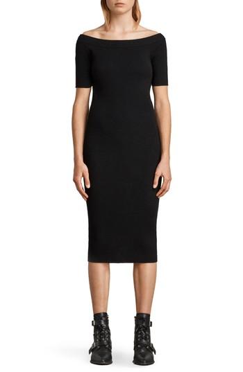 Women's Allsaints Lavine Bandeau Dress - Black