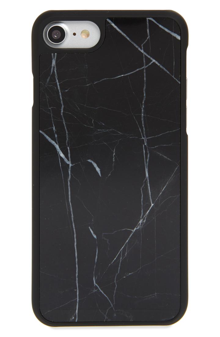 Felony Case Genuine Marble Iphone 6/6s/7/8 Case - Black