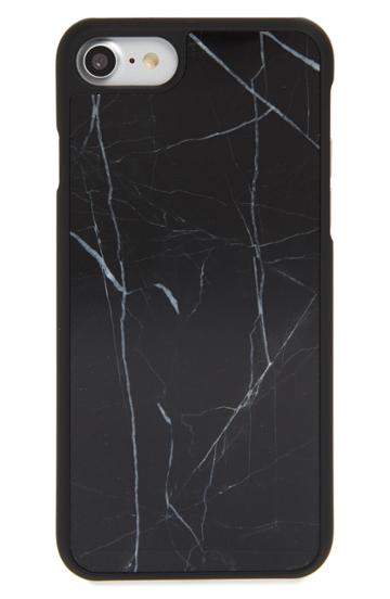 Felony Case Genuine Marble Iphone 6/6s/7/8 Case - Black