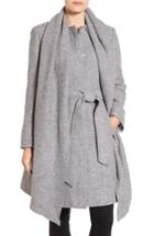 Women's Cole Haan Signature Belted Scarf Front Coat