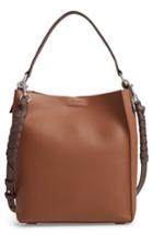 Allsaints Small Voltaire North/south Leather Tote - Brown