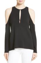 Women's Theory Sarver Cold Shoulder Crepe Top