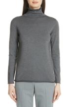 Women's Fabiana Filippi Metallic Sleeve Merino Wool, Silk & Cashmere Sweater Us / 42 It - Purple