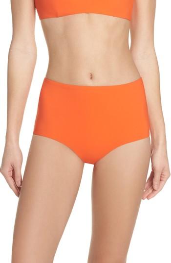 Women's Tory Burch Marina High Waist Bikini Bottoms - Orange
