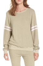 Women's Dream Scene Stripe Sweatshirt, Size - Brown