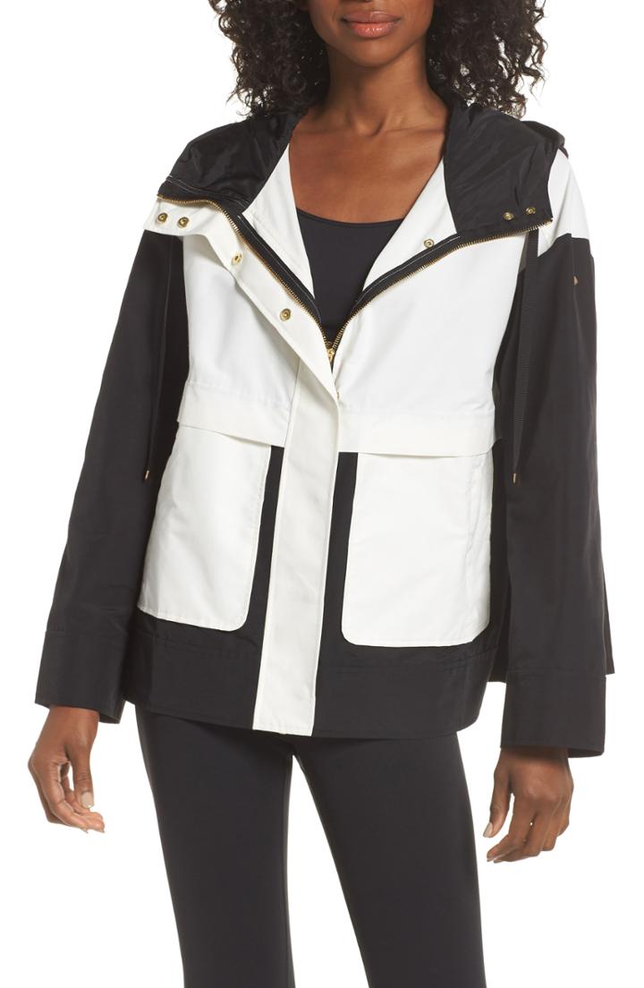 Women's Kate Spade New York Colorblock Anorak - Black
