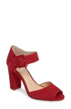 Women's Vince Camuto Shelbin Iii Ankle Strap Pump M - Red