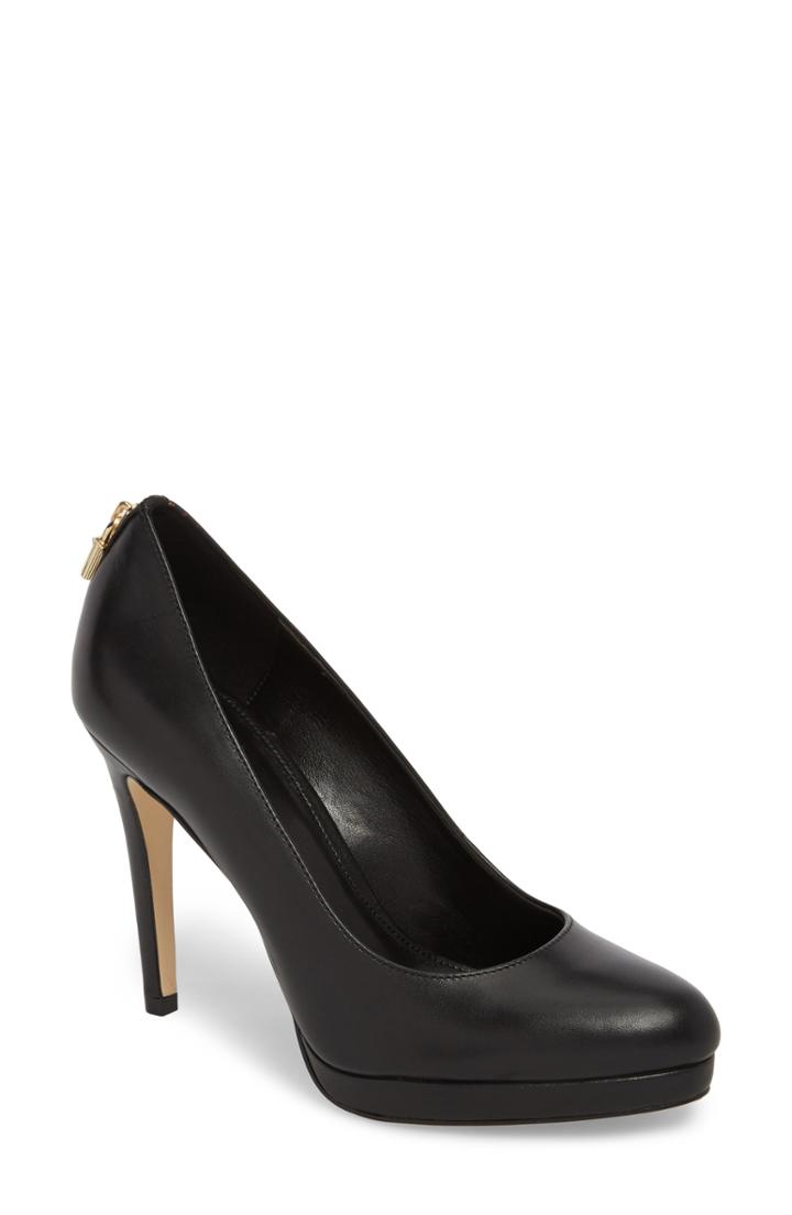 Women's Michael Michael Kors Antoinette Platform Pump .5 M - Black
