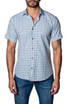 Men's Jared Lang Check Sport Shirt - White