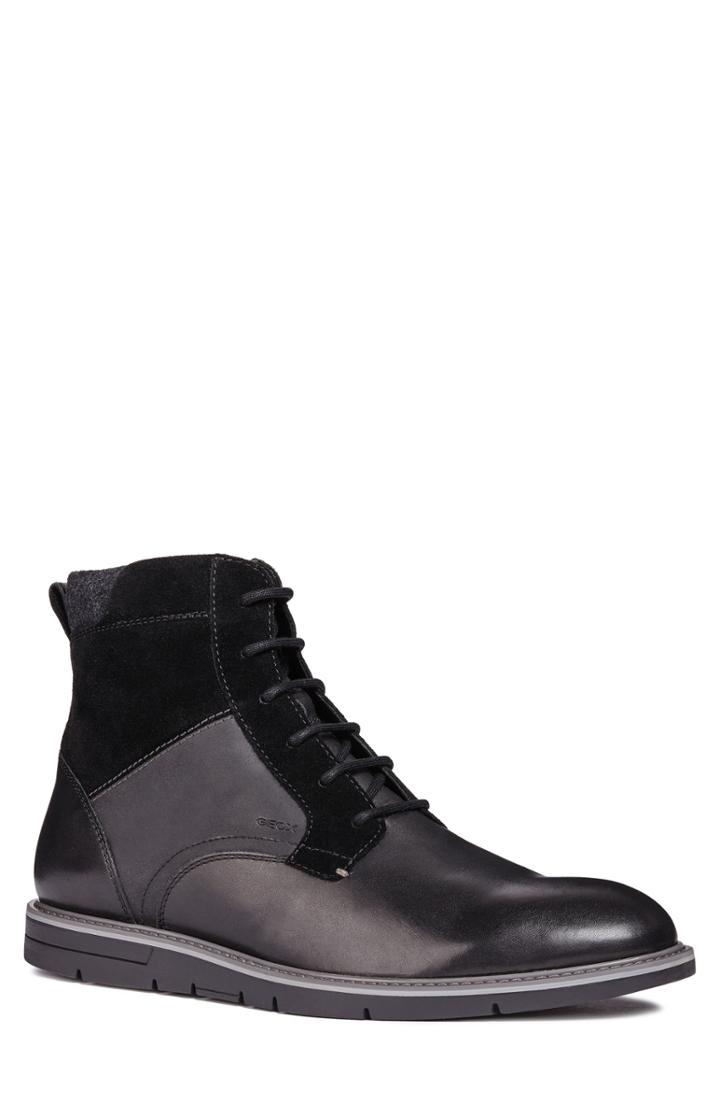 Men's Geox Uvet Lace-up Boot Us / 40eu - Black