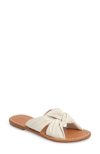 Women's Soludos Knotted Slide Sandal M - White