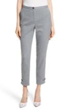 Women's Ted Baker London Nadaet Bow Detail Textured Ankle Trousers