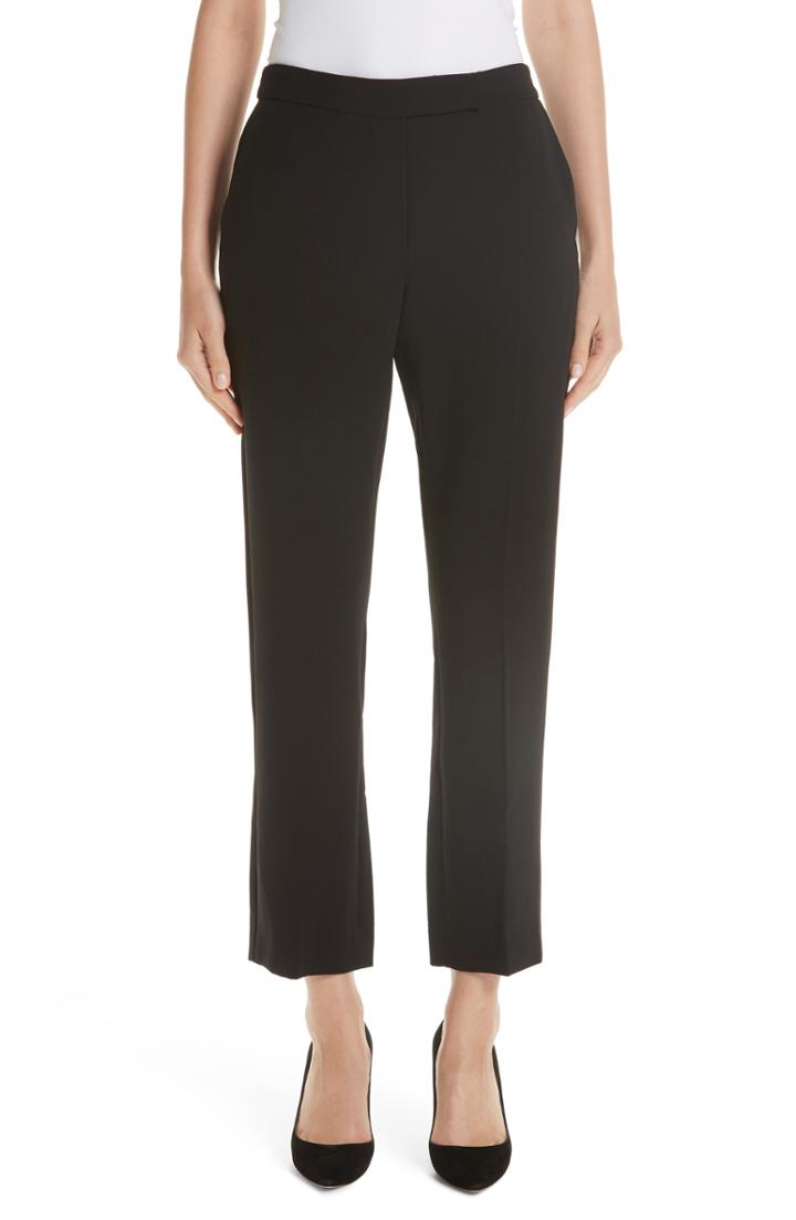 Women's Max Mara Ostile Stretch Wool Pants - Black