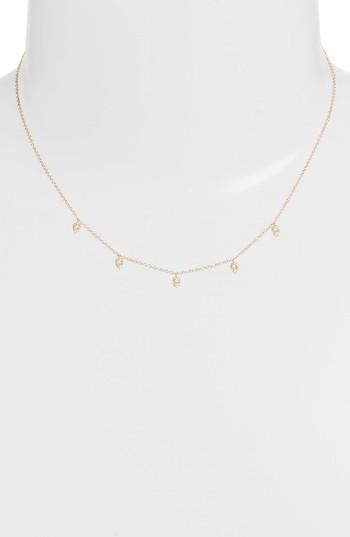 Women's Ef Collection Mini Multi Teardrop Choker Necklace