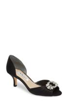 Women's Nina Charisa Open Toe Pump .5 M - Black